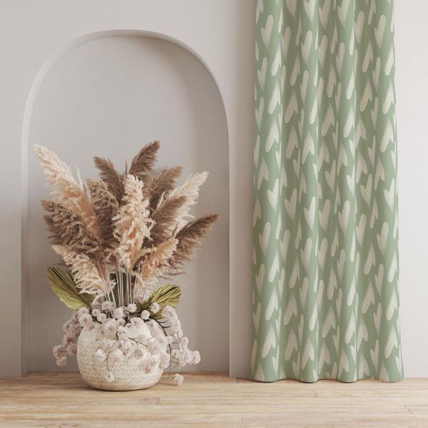 پارچه مخمل پورشه طرح گل و برگ کد 5012593