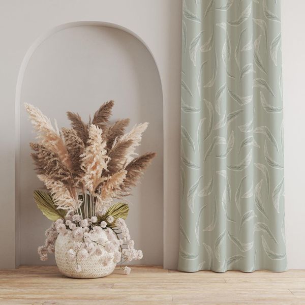 پارچه مخمل روتختی طرح گل و برگ کد 5012595