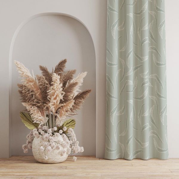 پارچه مخمل روتختی طرح گل و برگ کد 5012595