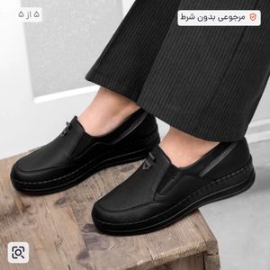 مشخصات کفش طبی اداری زنانه ضد درد زیره پیو مناسب خارپاشنه دور دوخت