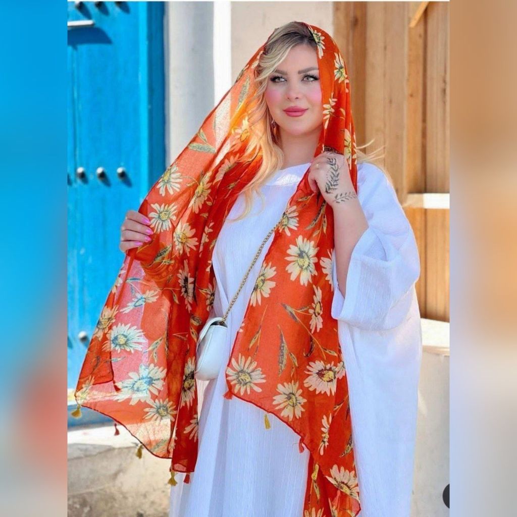 خرید آنلاین شال نخ پنبه پارچه وارداتی