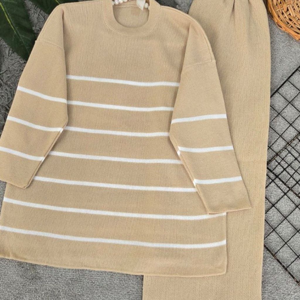 خرید انلاین ست بافت راه راه 100123