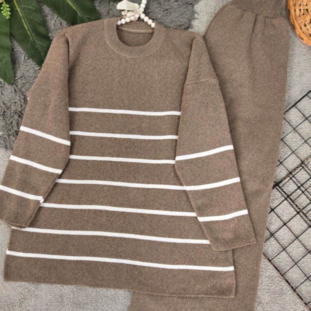 خرید انلاین ست بافت راه راه 100123