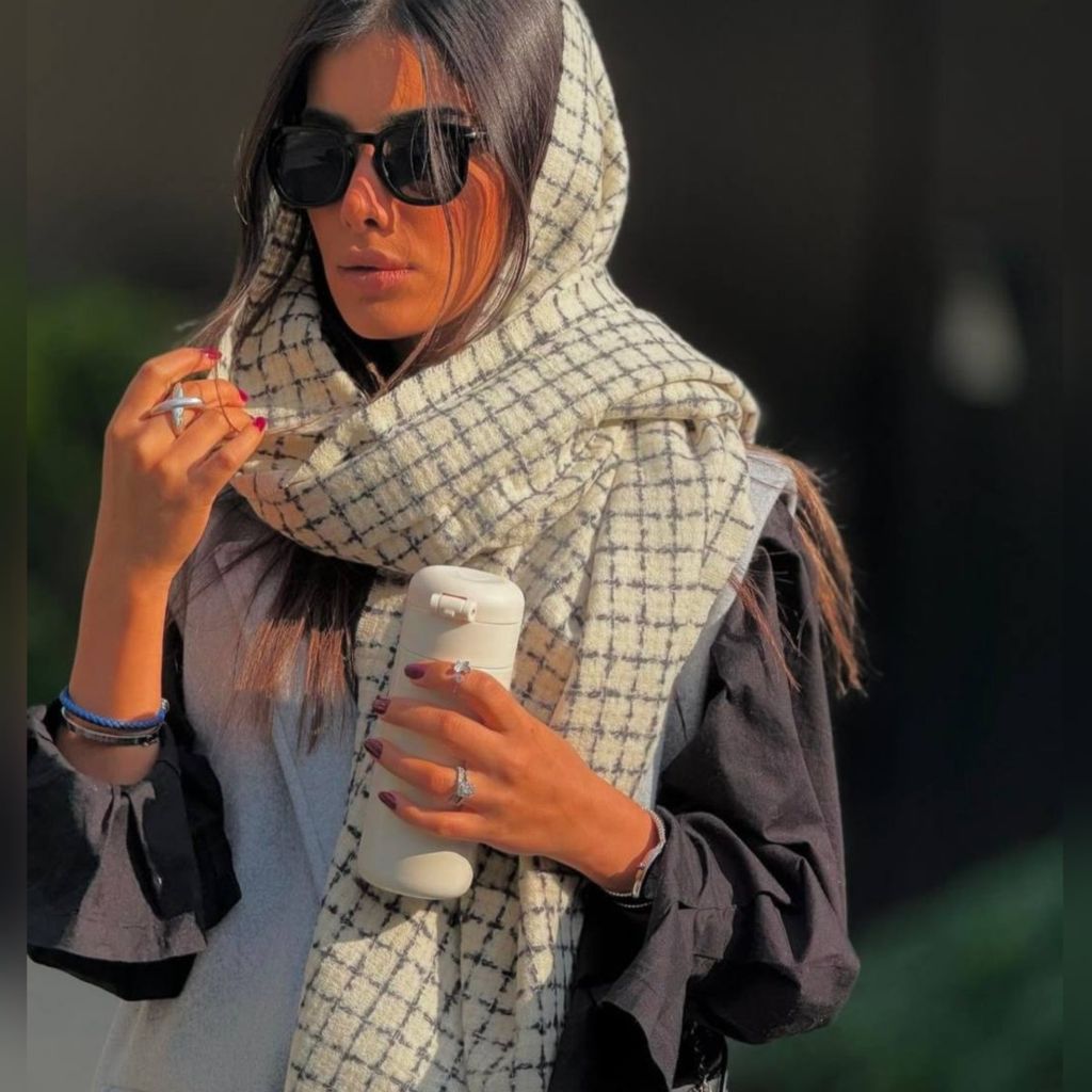 خرید اینترنتی شال موهر دورو با پارچه وارداتی