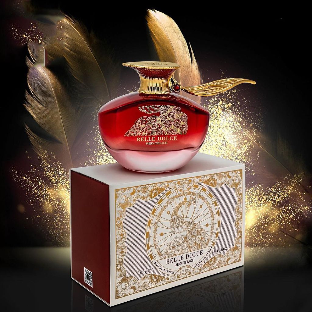 فروش اینترنتی عطر ادکلن زنانه بل دولچه رد دوس فرگرانس ورد - خنک و شیرین و گلی - ماندگاری عالی -  شیشه بسیار شیک - هولوگرام اورجینال
