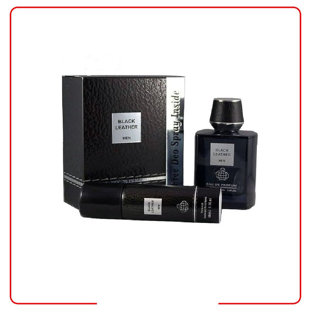 خرید اینترنتی عطر ادکلن مردانه بلک لدر فراگرنس ورد با اسپری رایگان - مشابه عالی کرید اونتوس - رایحه خنک و تلخ جذاب - ماندگاری و پخش بوی عالی
