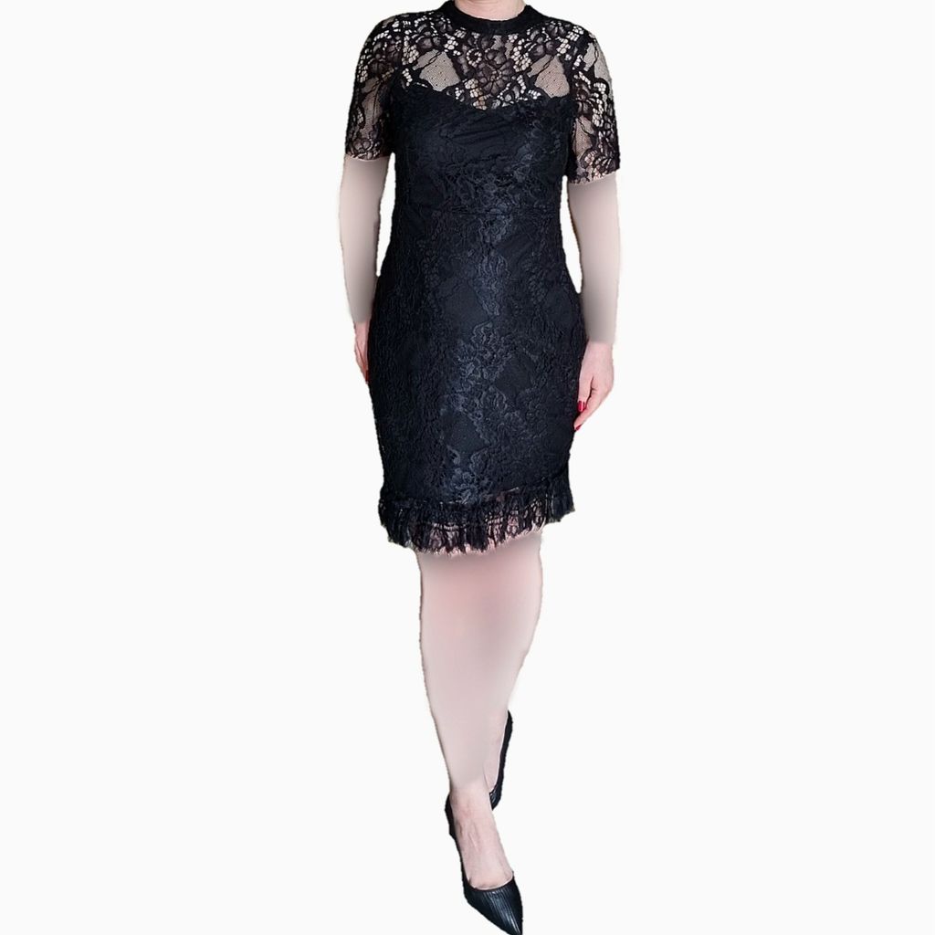 مشخصات پیراهن مجلسی زنانه گیپور برند ترندیول