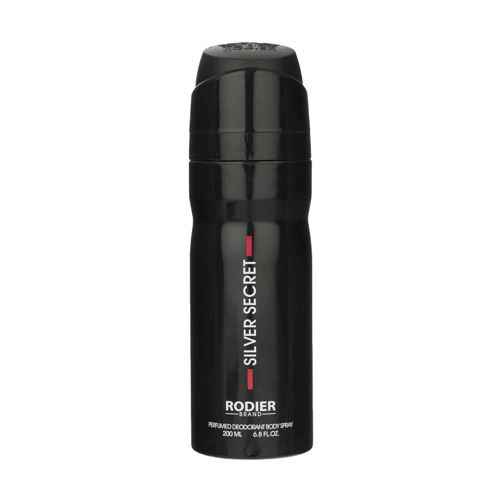 خرید اینترنتی قیمت اسپری بدن مردانه رودیر مدل Silver Secret