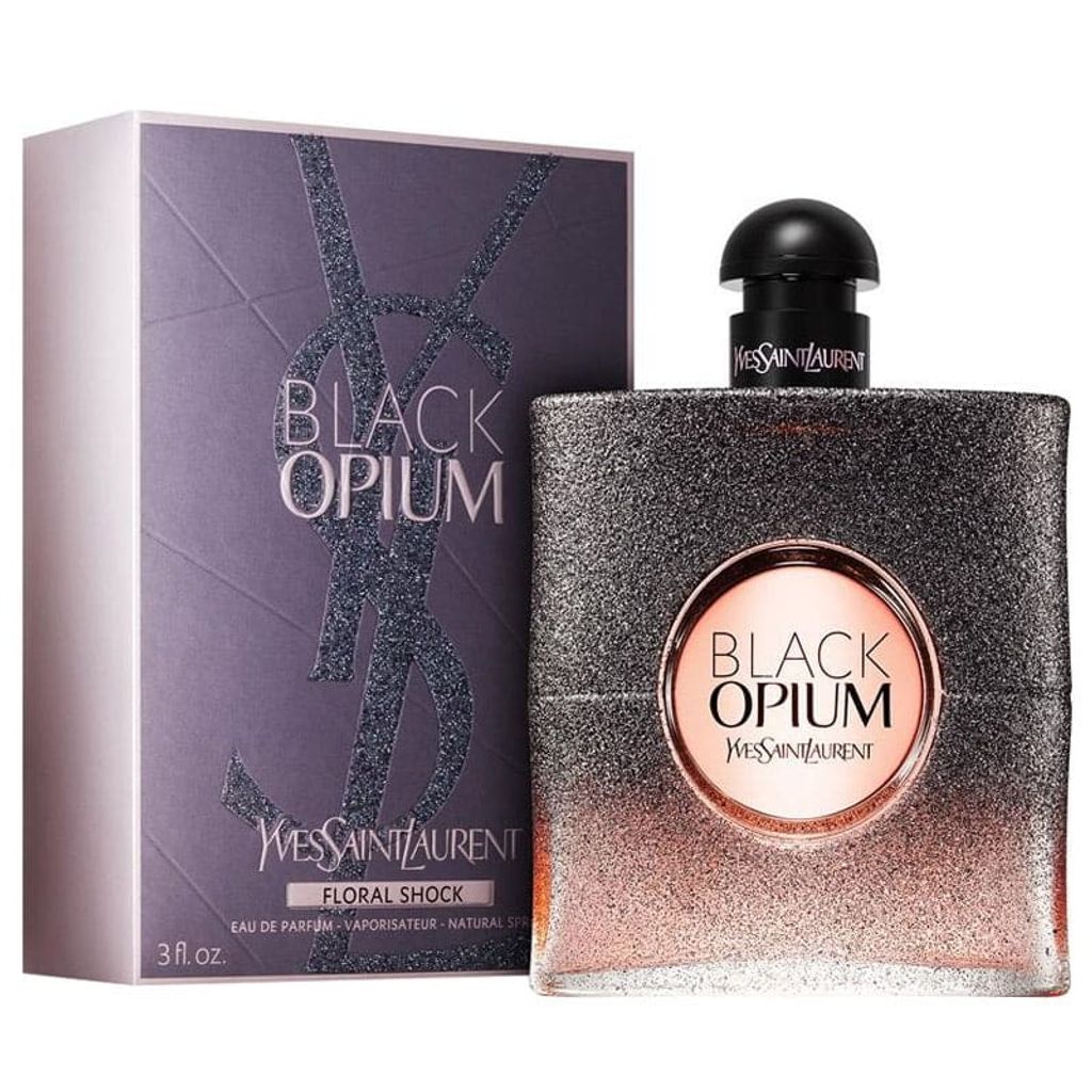 خرید اینترنتی عطر زنانه ایو سن لورن بلک اوپیوم فلورال شوک (اپیوم) - YVES SAINT LAURENT - Black Opium Floral Shock