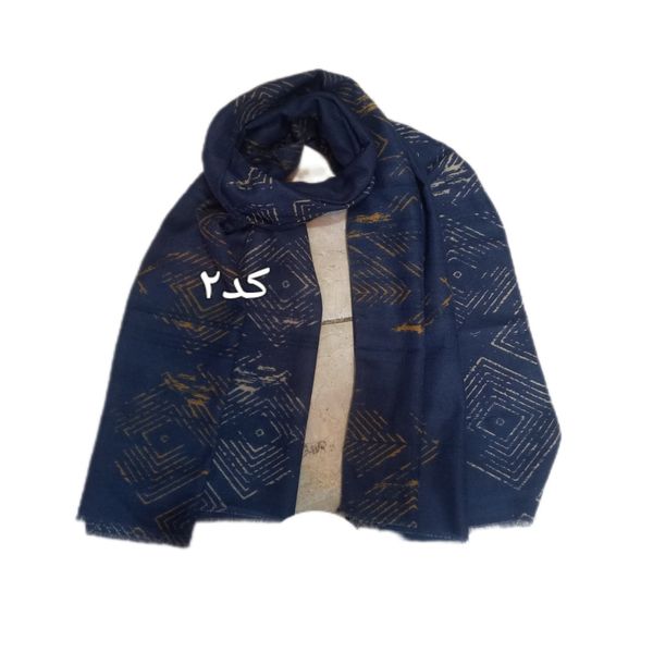 شال موهر طرح دار  گد 323