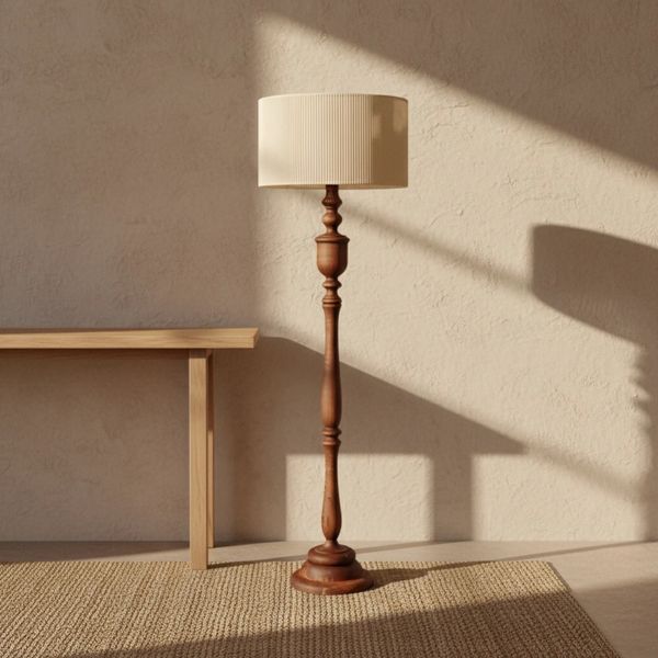 آباژور ایستاده چوبی مدل بلوط ( مینیمال )