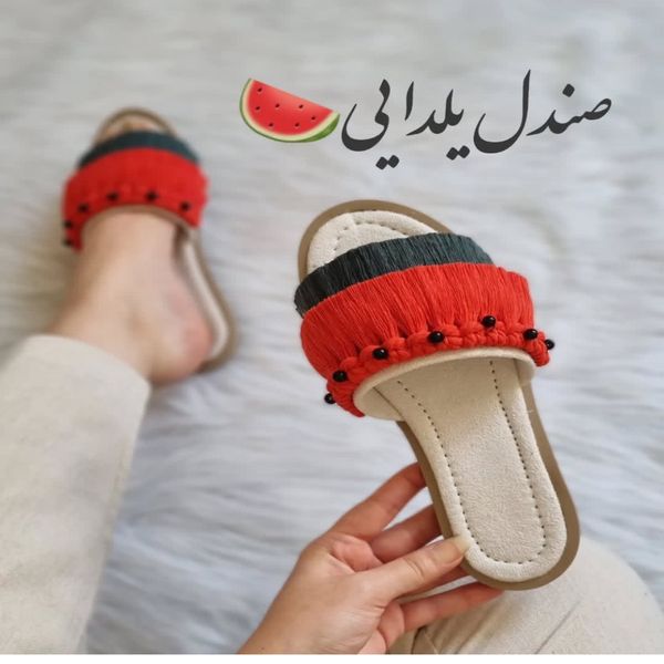 صندل یلدا مکرومه بافی