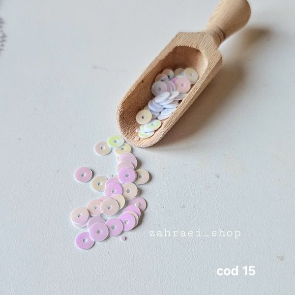بسته 10 گرمی پولک آینه ای تخت