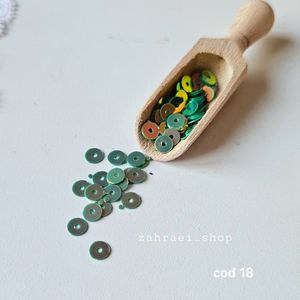 مشخصات بسته 10 گرمی پولک آینه ای تخت