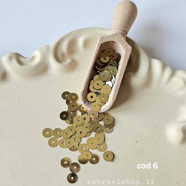 بسته 10 گرمی پولک آینه ای تخت