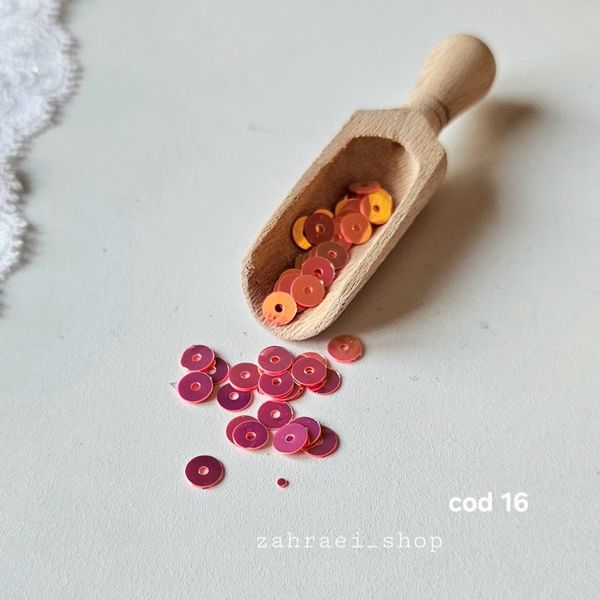 بسته 10 گرمی پولک آینه ای تخت