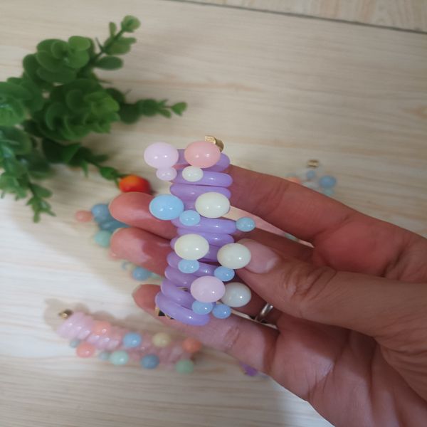 کش مو فنری رنگی کد 9191