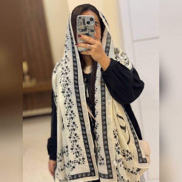 شال نخ پنبه چهارفصل کد 92168