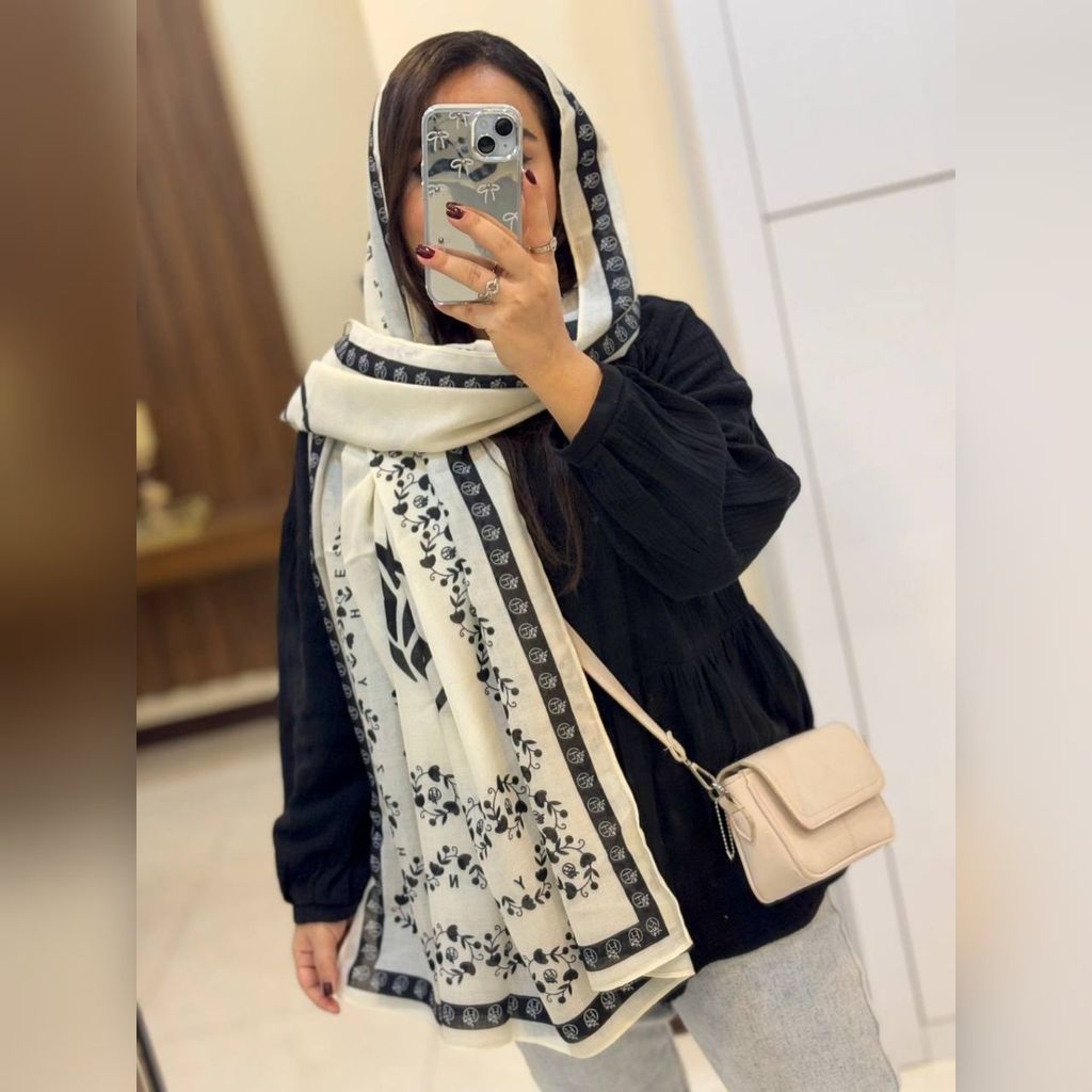 خرید آنلاین شال نخ پنبه پارچه وارداتی