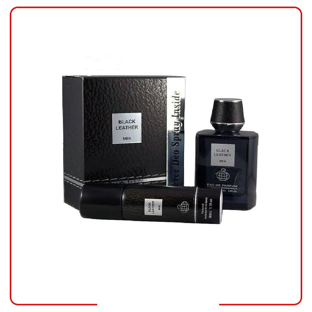 خرید آنلاین عطر مردانه بلک لدر فراگرنس ورد با اسپری رایگان