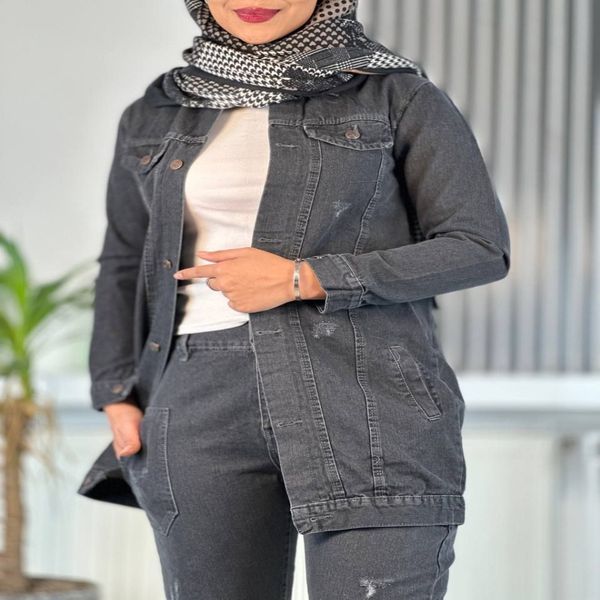 کت جین زنانه کد 0342