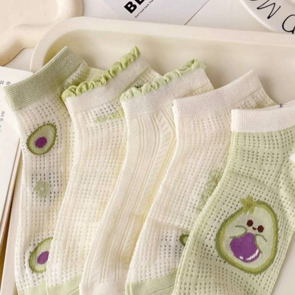 جوراب مچی زنانه سوزنی آوکادو