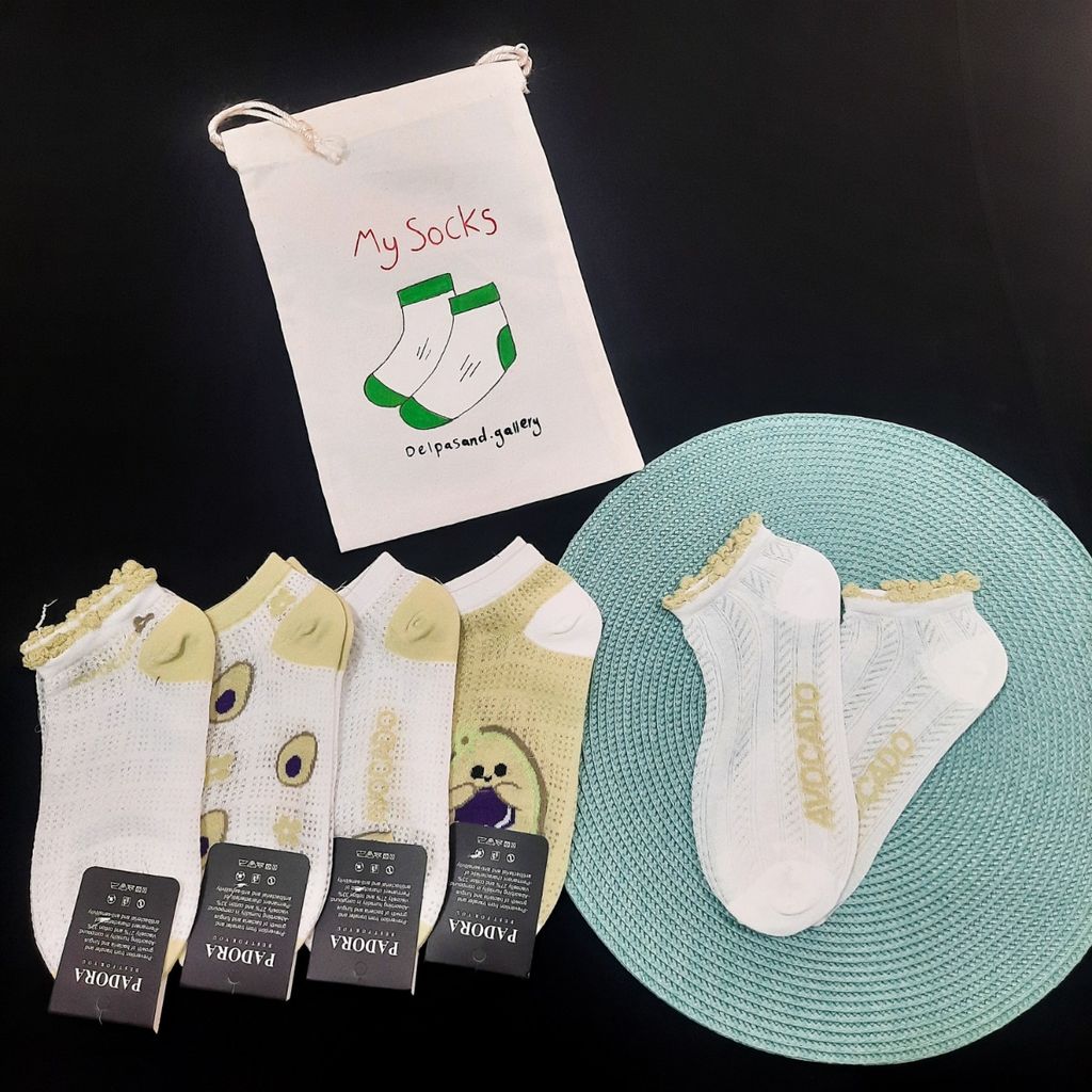 فروش اینترنتی جوراب مچی زنانه سوزنی آوکادو