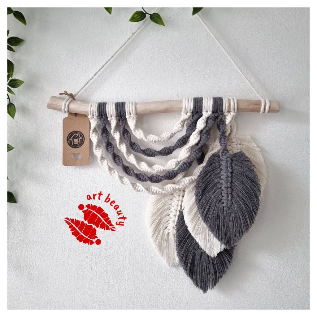 خرید آنلاین دیوارکوب رنگین کمون مکرومه طرح ارشیدا