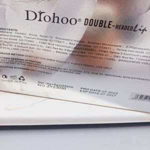 خرید اینترنتی پک 6 تایی رژ مایع و برق لب دو سر برند Diohoo