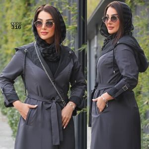 خرید اینترنتی بارانی کلاه دارترک لندکد316