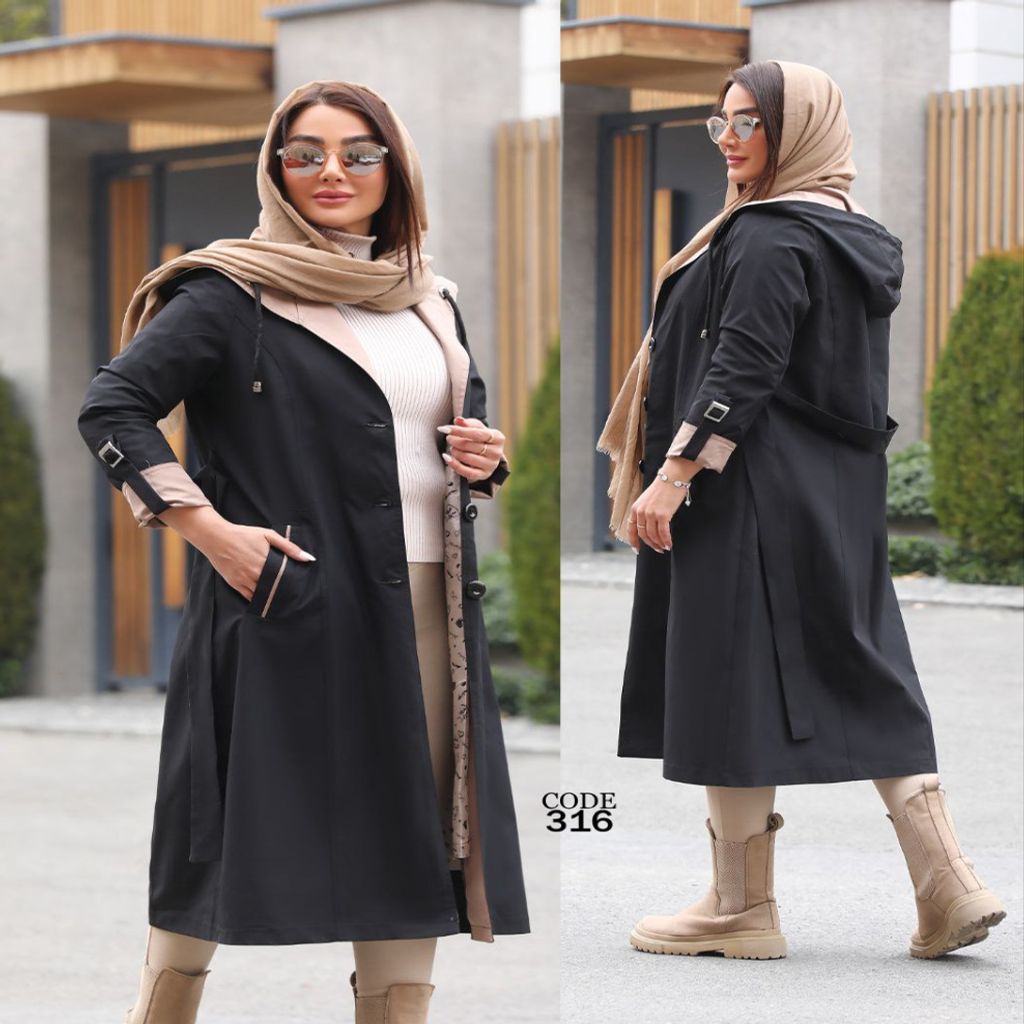 خرید آنلاین بارانی کلاهدارترک لندکد316