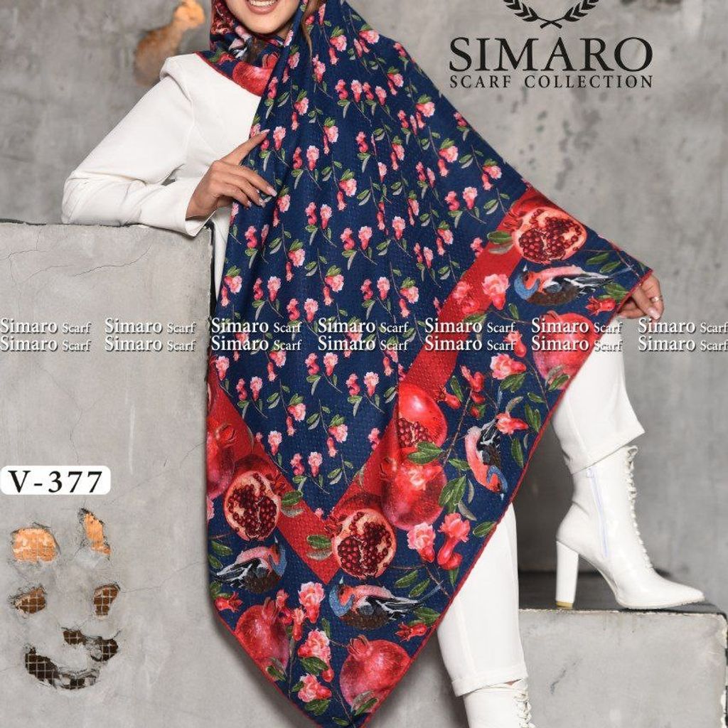 خرید آنلاین روسری یلدایی نخی برند قواره بزرگ و اعلا تم شب یلدا