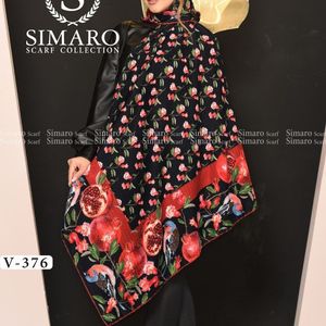 فروش اینترنتی روسری یلدایی نخی برند قواره بزرگ و اعلا تم شب یلدا