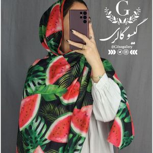 خرید اینترنتی شال یلدا نخی اعلا منگولدار ماری گلد