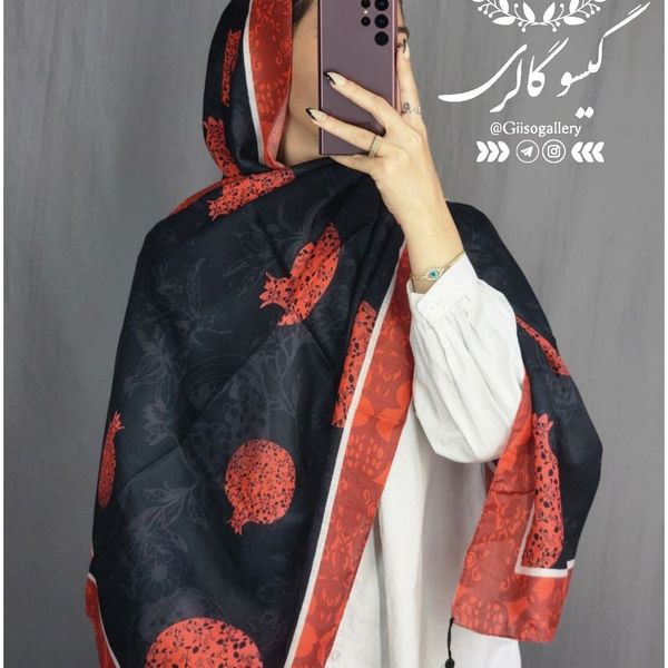 شال یلدا نخی اعلا منگولدار ماری گلد