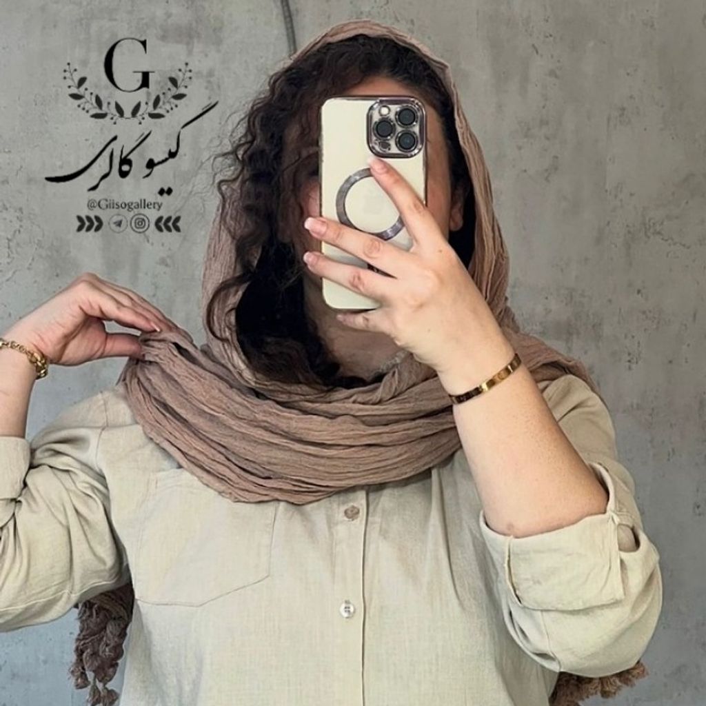 فروش اینترنتی شال هنرمندی کنفی منگولدار ریسه ای بلند