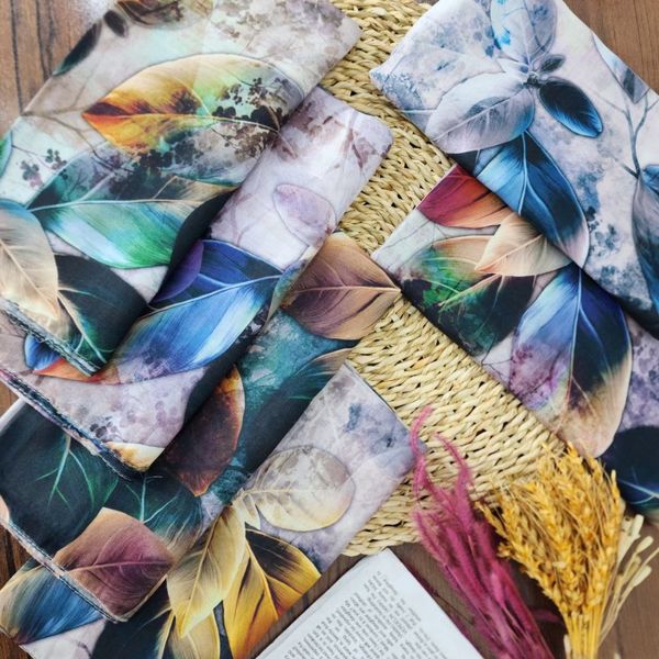 مدیوم اسکارف نخی دور دوخت رنگبندی