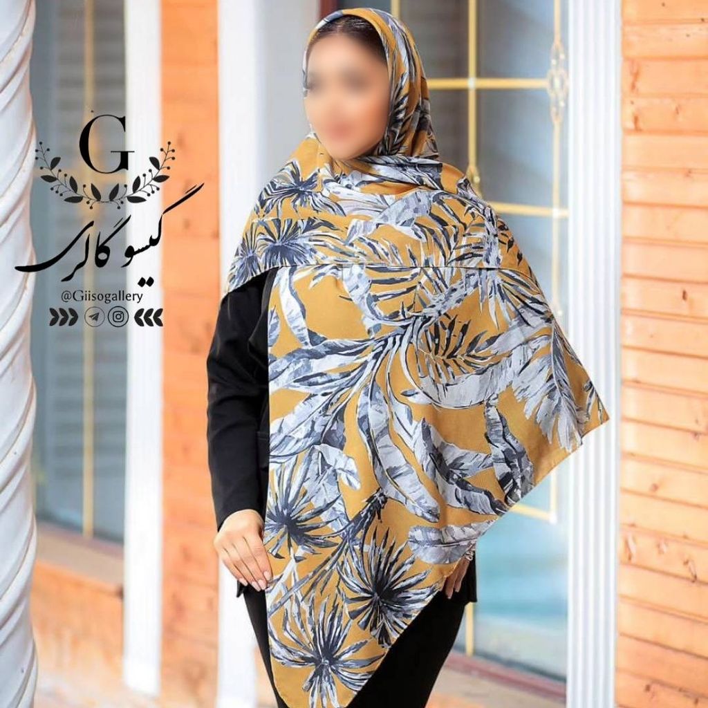 خرید آنلاین شال اسپان چهار فصل  طرحدار آبرنگی منگولدار 