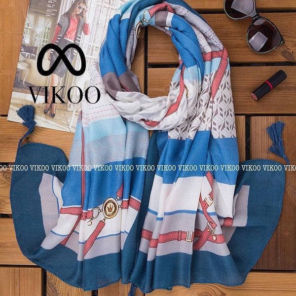 شال نخ پنبه ابریشم وارداتی طرح مینیمال