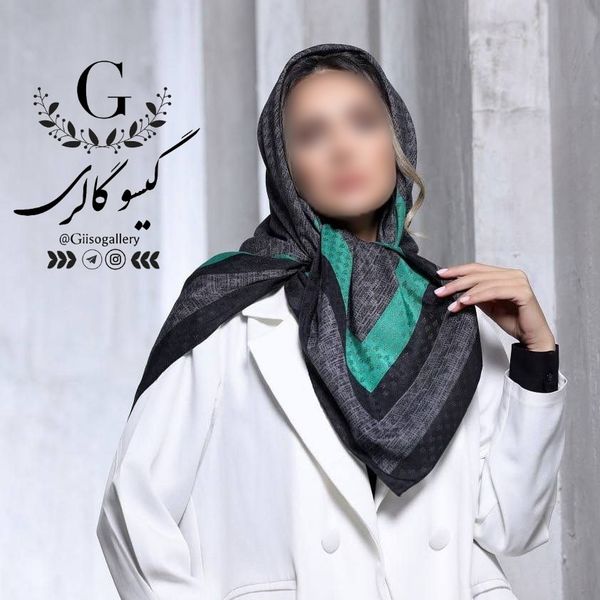 روسری طرح لیپار رنگبندی دستدوز قواره دار پارچه چهار فصل