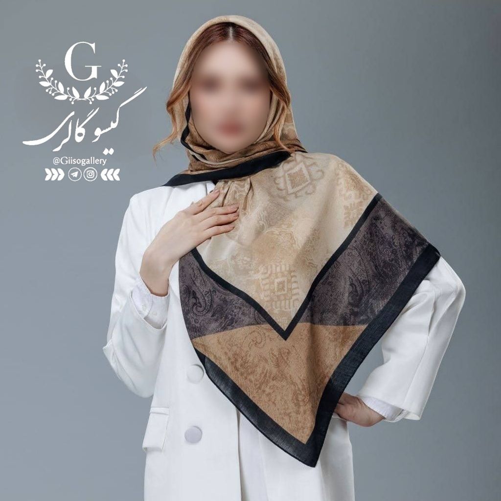 فروش اینترنتی روسری طرح لیپار رنگبندی دستدوز قواره دار پارچه چهار فصل ارسال فوری