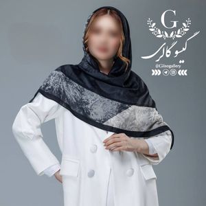 فروش اینترنتی روسری طرح لیپار رنگبندی دستدوز قواره دار پارچه چهار فصل ارسال فوری