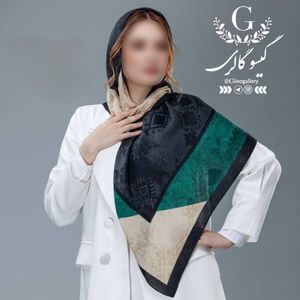 فروش اینترنتی روسری طرح لیپار رنگبندی دستدوز قواره دار پارچه چهار فصل ارسال فوری