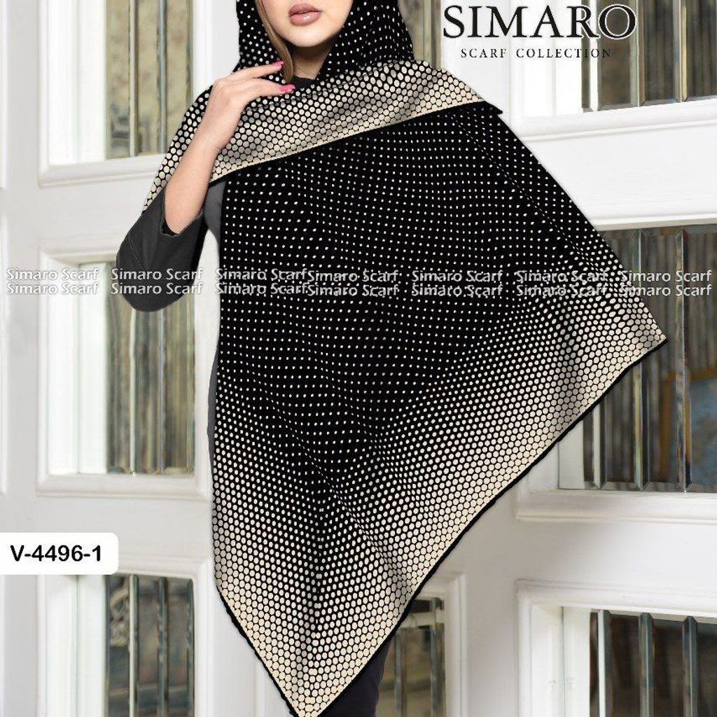فروش اینترنتی روسری روز مادر حریر کرپ دستدوز  قواره بزرگ برند سیمارو طرحبندی ارسال رایگان