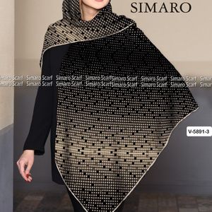 فروش اینترنتی روسری روز مادر حریر کرپ دستدوز  قواره بزرگ برند سیمارو طرحبندی ارسال رایگان