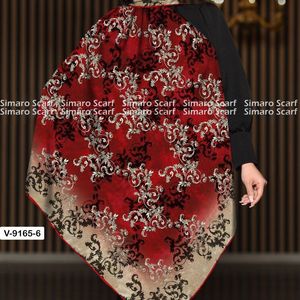فروش اینترنتی روسری روز مادر حریر کرپ دستدوز  قواره بزرگ برند سیمارو طرحبندی ارسال رایگان