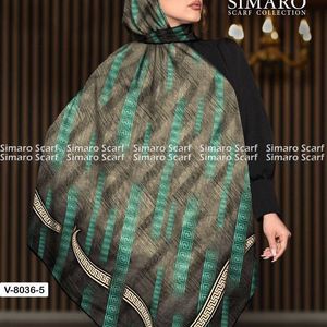 خرید اینترنتی روسری روز مادر حریر کرپ دستدوز  قواره بزرگ برند سیمارو طرحبندی ارسال رایگان