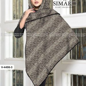 خرید اینترنتی روسری روز مادر حریر کرپ دستدوز  قواره بزرگ برند سیمارو طرحبندی ارسال رایگان