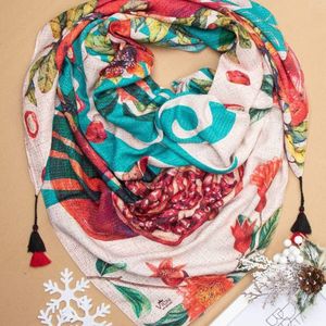 خرید آنلاین روسری یلدای نخی اعلاء قواره بزرگ برند