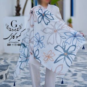 شال نخی اعلاء طرح ترند انتخابی منگولدار رنگبندی میکس